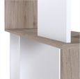 Maze Oak Effect and White Open Bookcase