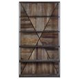 Midas Shelving Unit - Industrial - Elm Wood