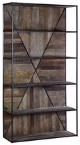 Midas Shelving Unit - Industrial - Elm Wood