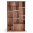 Monza Natural Acacia Wood - Bookcase
