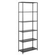 Newcastle Shelving Unit - Open - Tall - Black