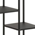 Newcastle Shelving Unit - Open - Wide - Black