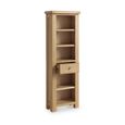 Normandy Bookcase - 1 Drawer Slim - Oak