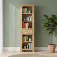 Normandy Bookcase - 1 Drawer Slim - Oak