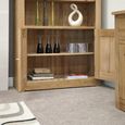 Torino Bookcase - with Cupboard - Oak