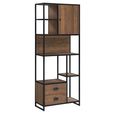 Ooki Reclaimed Wood Bookcase - 2 Drawer