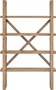 Pimlico Acacia Wood Open Bookcase/ Shelving Unit