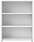 Prima White Low Bookcase