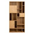 Rangoon Bookcase - 3 Door - Large - Oak