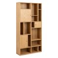 Rangoon Bookcase - 3 Door - Large - Oak