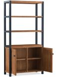 Rayne Acacia Bookcase with Cupboard