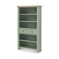 Salcombe Bookcase - Large - 1 Drawer - Sage Oak