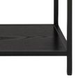 Seaford Shelving Unit - Large Open - Black Melamine and Metal