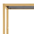 Seaford Bookshelf - Tall Open - Black and Gold Metal