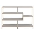 Seaford Shelving Unit - Open - Grey Melamine and Metal