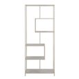Seaford Tall Bookshelf - Grey Melamine and Metal