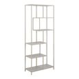Seaford Tall Bookshelf - Grey Melamine and Metal