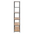Seaford Large Bookshelf - Oak and Black Metal