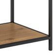 Seaford Shelving Unit - Large Open - Oak and Black Metal