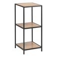 Seaford Shelving Unit - Small Open - Oak and Black Metal