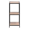 Seaford Shelving Unit - Small Open - Oak and Black Metal