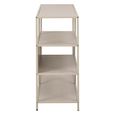 Seaford Shelving Unit - Low - Slatted - Grey Melamine and Metal