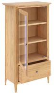 Selene Oak Glazed Bookcase
