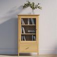 Selene Oak Glazed Bookcase