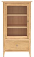 Selene Oak Glazed Bookcase