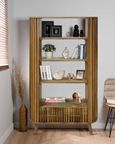 Slated Mango Wood Bookcase