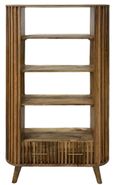 Slated Mango Wood Bookcase