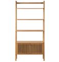 Soho Bookcase - 2 Door - Slatted - Oak