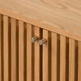 Soho Bookcase - 2 Door - Slatted - Oak
