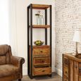 Urban Chic Reclaimed Alcove Bookcase - 3 Drawer