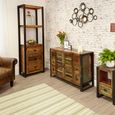 Urban Chic Reclaimed Alcove Bookcase - 3 Drawer