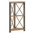 Urban Elegance Reclaimed Wood Corner Bookcase - Small