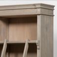 White Cedar Wood Bookcase with Ladder - Large