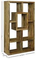 Yoga Dark Wood Multi Shelf Bookcase