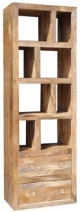 Yoga Light Wood Multi Shelf Tall Display Unit