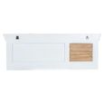 Alfie Coat Hook Hanger - Wall Mounted - White - Mango Wood