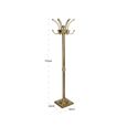 Darwy Coat Rack - Antique Brass - Metal