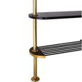 Hawkes Coat Rack - Antique Brass with Mirror