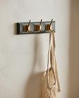 Edgy Grey 3 Hooks Coat Rack (Set of 4)