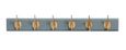 Edgy Grey 6 Hooks Coat Rack (Set of 2)