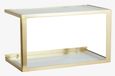 Nera Glass Golden Wall Shelf