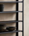 Zaros Black Metal Wall Shelf