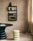 Zaros Black Metal Wall Shelf