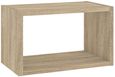 Roomers Oak Effect Wall Shelf Unit