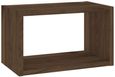 Roomers Walnut Effect Wall Shelf Unit