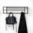Seaford Clothes Rack - Wall Mounted - Black Metal